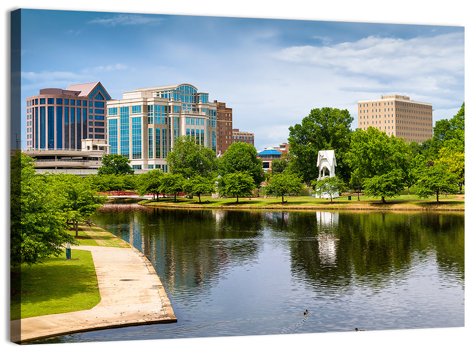 Big Spring Park Skyline, Huntsville Wall Art