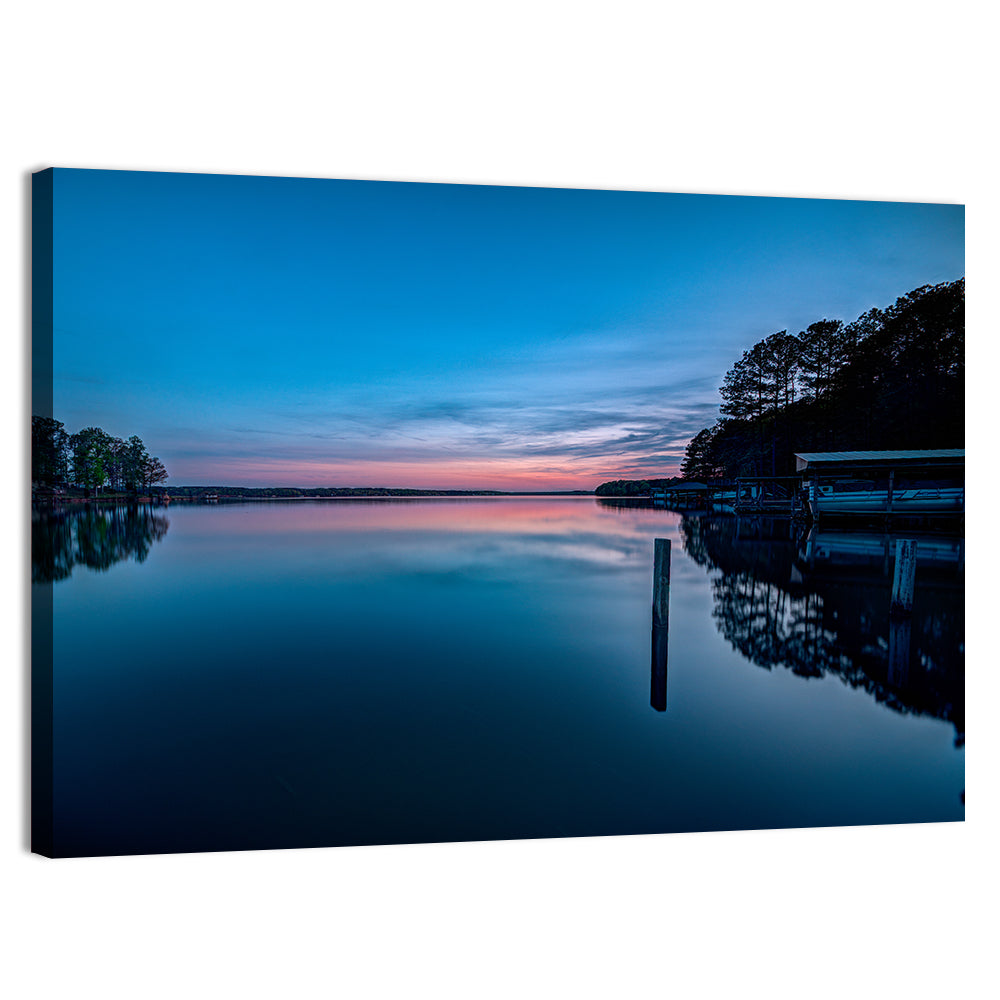 Lake Gaston Twilight Reflection Wall Art