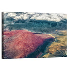 Lake Natron Aerial View Wall Art