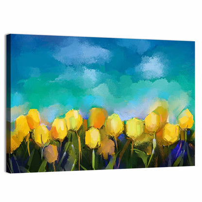 Blue Tulip Horizon Wall Art