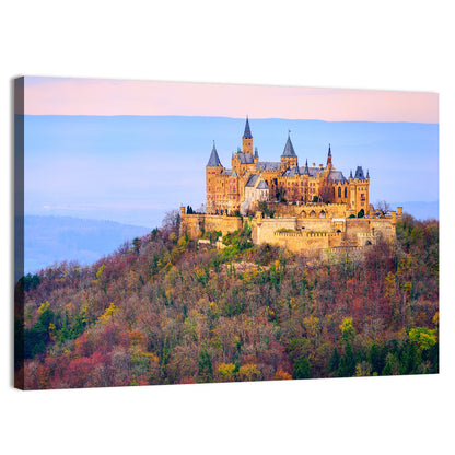 Hohenzollern Castle at Sunset Wall Art