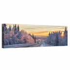 Winter Road at Sunset Wall Art