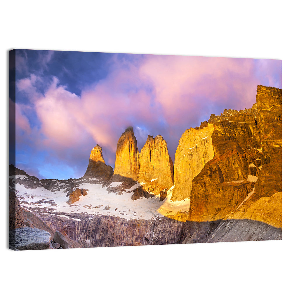Torres Del Paine Alpenglow Wall Art