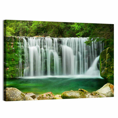 Emerald Lake Waterfall Wall Art