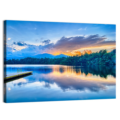 Santeetlah Lake at Golden Hour Wall Art