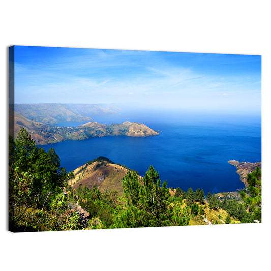 Lake Toba Aerial View Wall Art