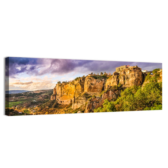 Ronda Sunset Over El Tajo Wall Art as a canvas print