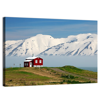 Red House by Fjord Wall Art