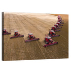 Aerial Soybean Harvest Wall Art