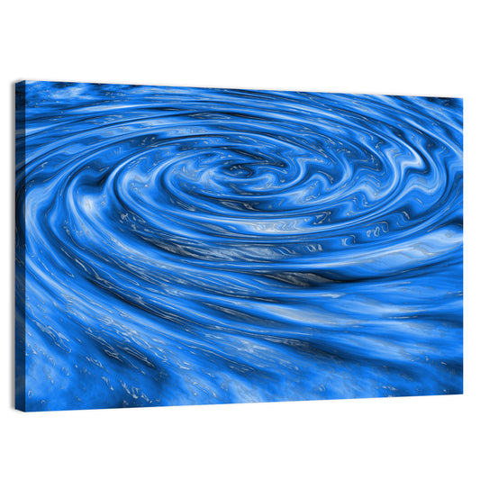 Digital Blue Waves Wall Art