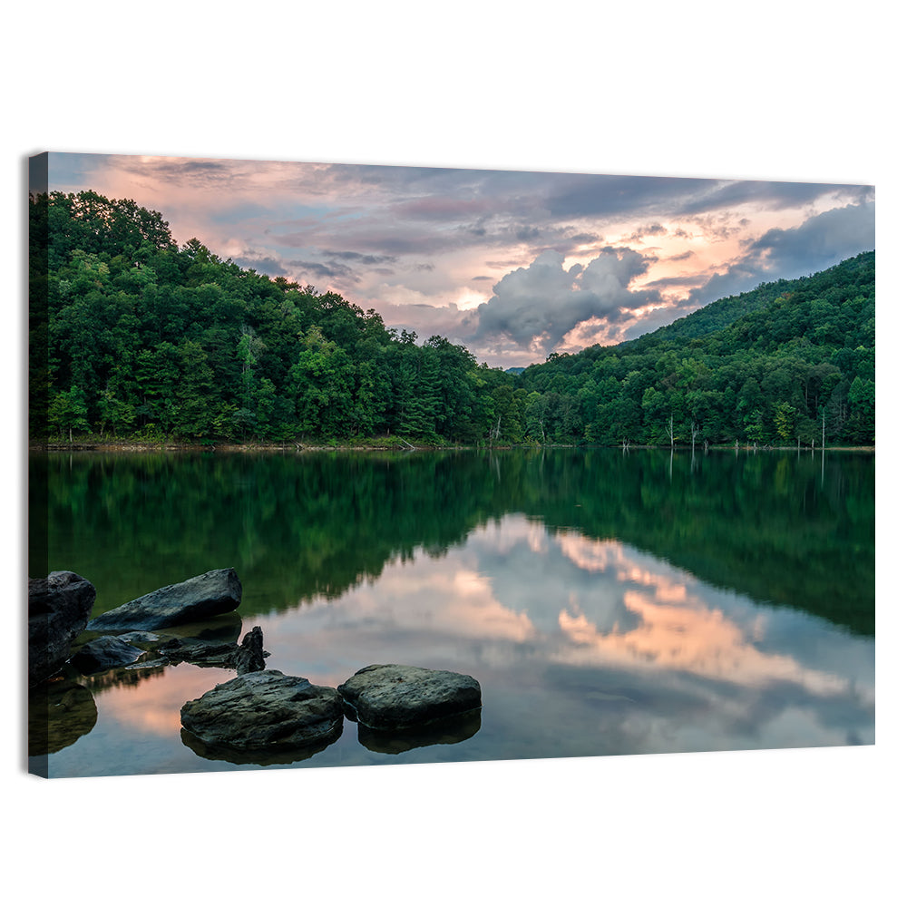 Martins Fork Lake Sunset Wall Art