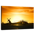 Helicopter Squadron at Sunset Wall Art