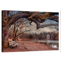 Autumn Pavilion with Swan Wall Art