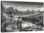 Moraine Lake Monochrome Mountain Landscape Wall Art