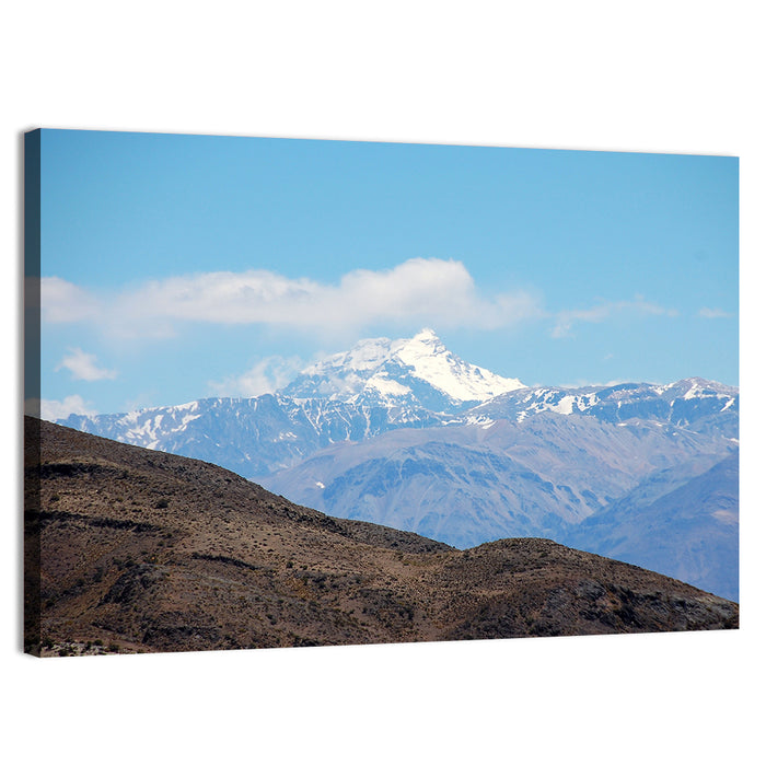 Snow-capped Mount Aconcagua Wall Art as a canvas print