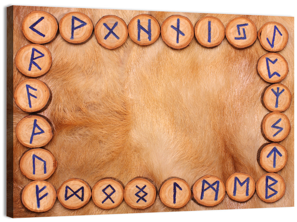 Elder Futhark Rune Frame Wall Art