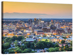 Birmingham Skyline at Golden Hour Wall Art