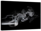 Swirling Smoke on Black Wall Art