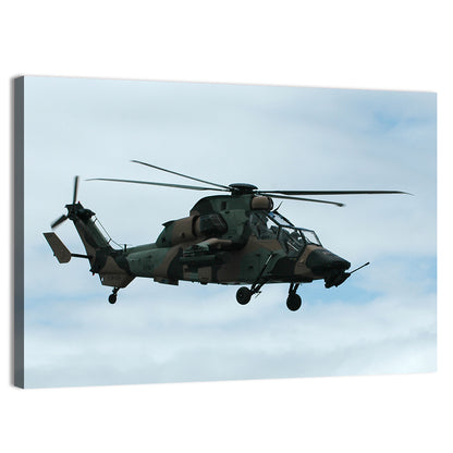Attack Helicopter Side Profile Wall Art