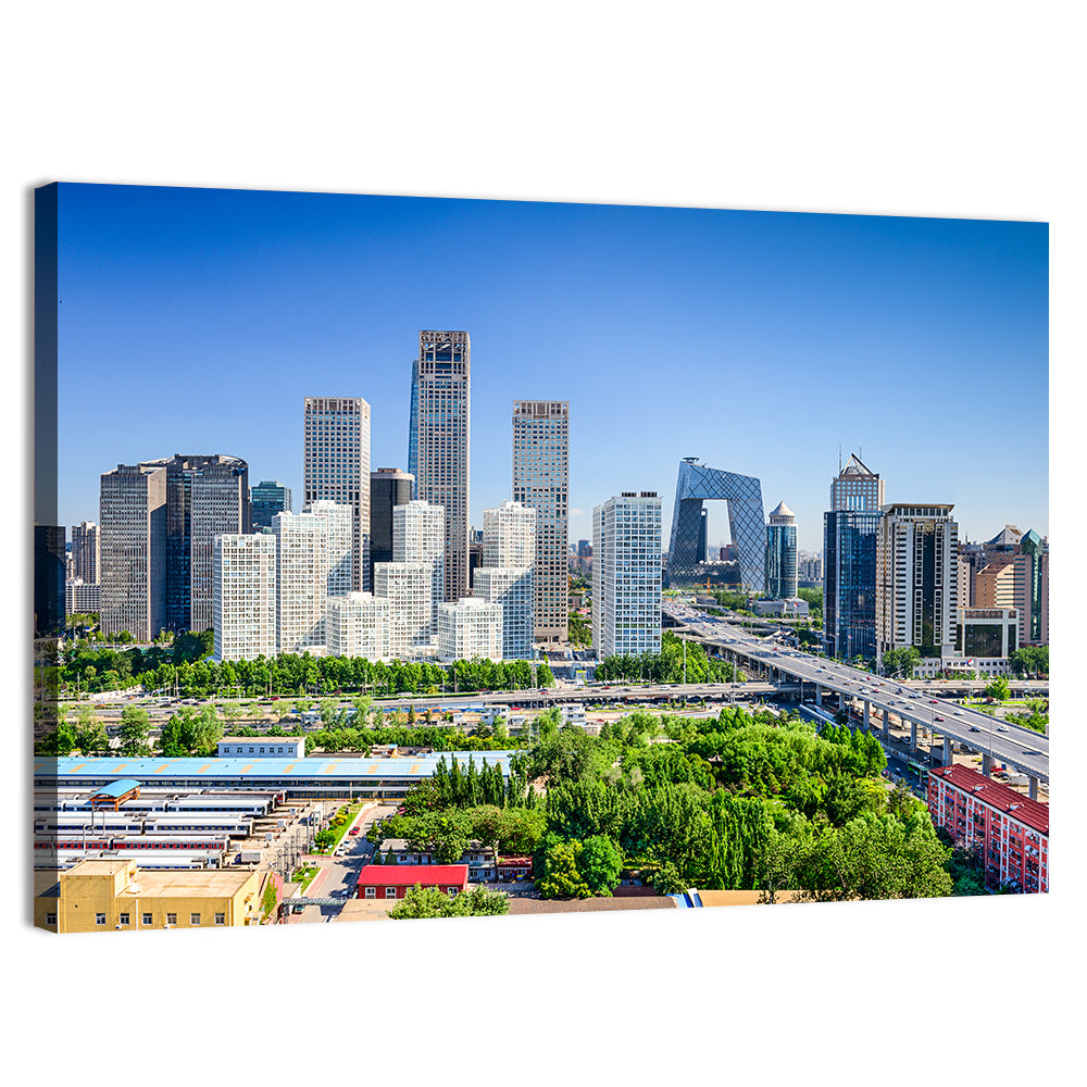 Beijing Cctv Headquarters Skyline Wall Art