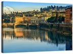 Golden Hour Florence Over the Arno River Wall Art