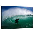 Surfer in Barrel Wave Wall Art