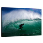 Surfer in Barrel Wave Wall Art