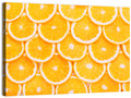 Orange Slice Grid Pattern Wall Art