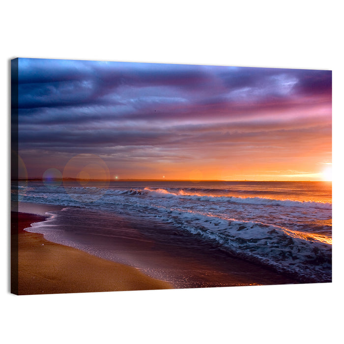 Bulgarian Black Sea Sunrise Wall Art as a canvas print