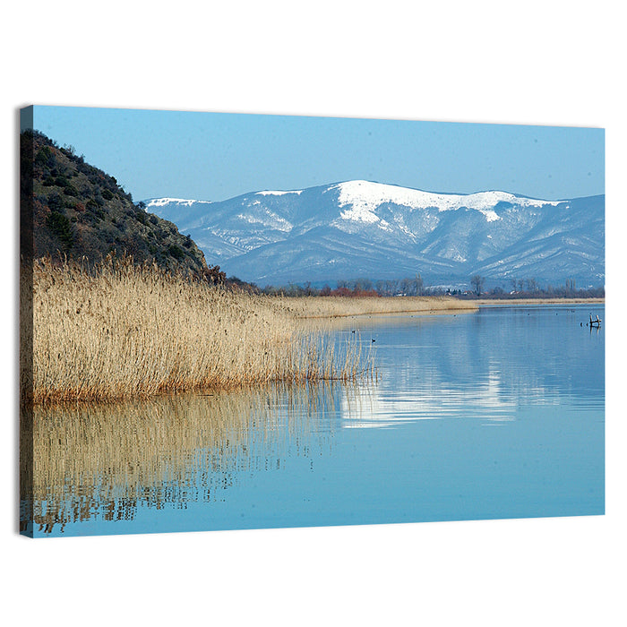 Prespa Lake Reflections Wall Art as a canvas print