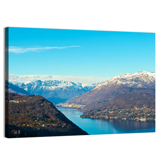 Lake Orta Mountain Reflection Wall Art