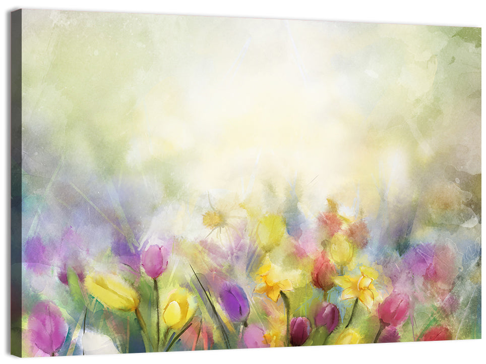 Soft Focus Tulip Meadow Wall Art