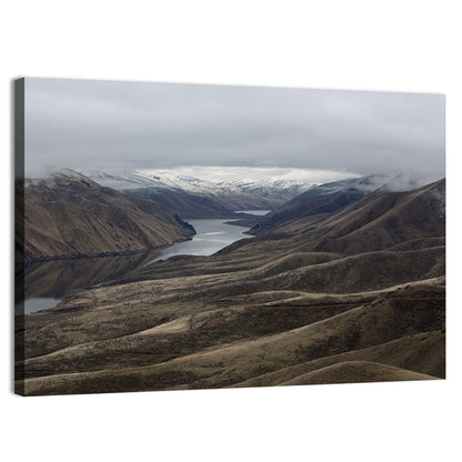 Snow-dusted Snake River Canyon Wall Art
