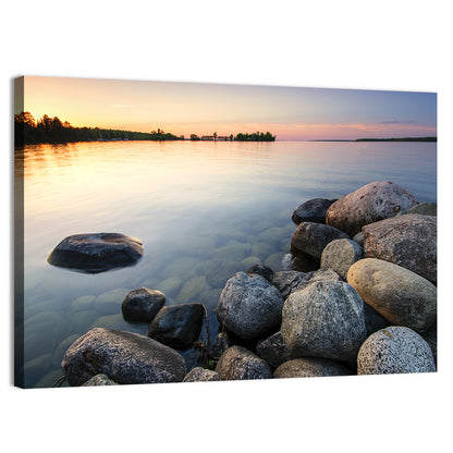 Minnesota Lakeshore Sunset Wall Art
