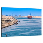 Suez Canal Container Ships Wall Art