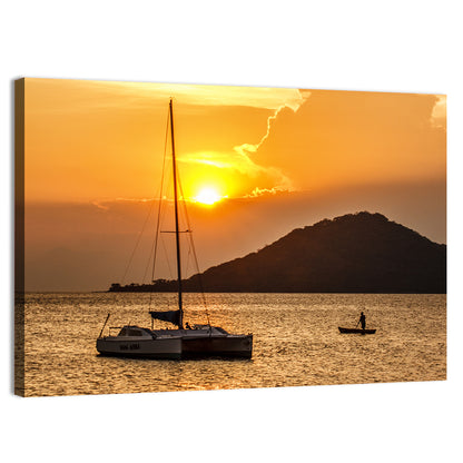 Mama Afrika Sunset, Lake Malawi Wall Art