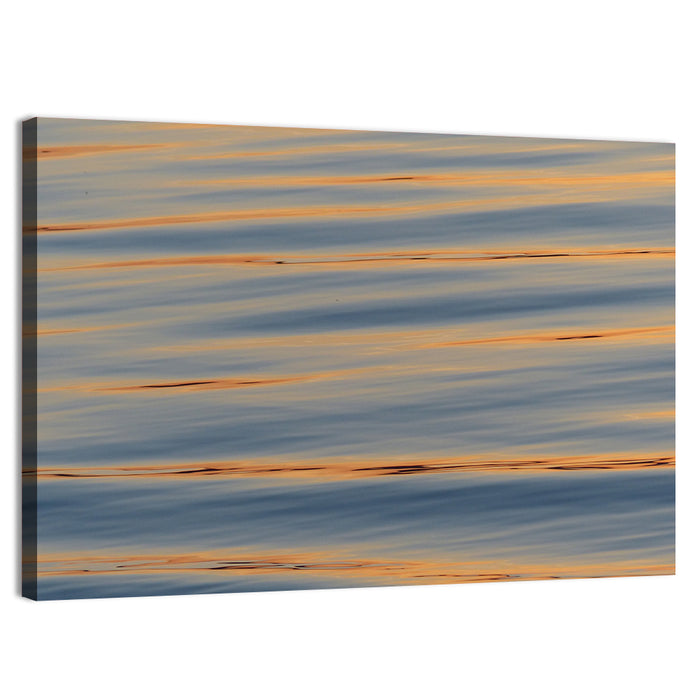 Sunset Ripples Abstract Wall Art as a canvas print