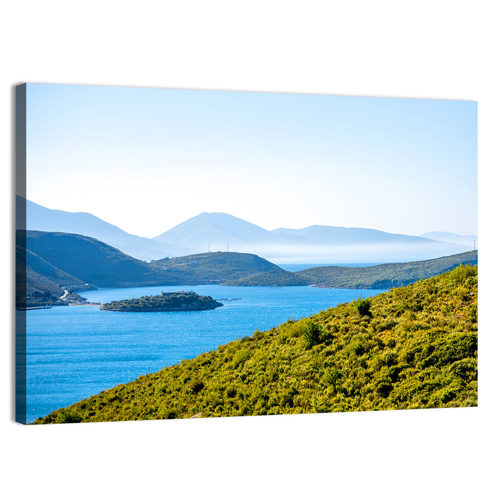 Porto Palermo Bay with Ali Pasha Castle Wall Art
