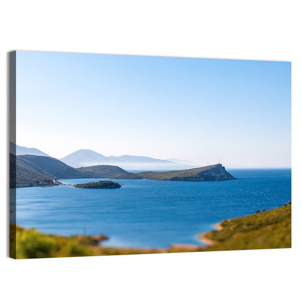 Coastal Cliffs and Lighthouse Bay Wall Art