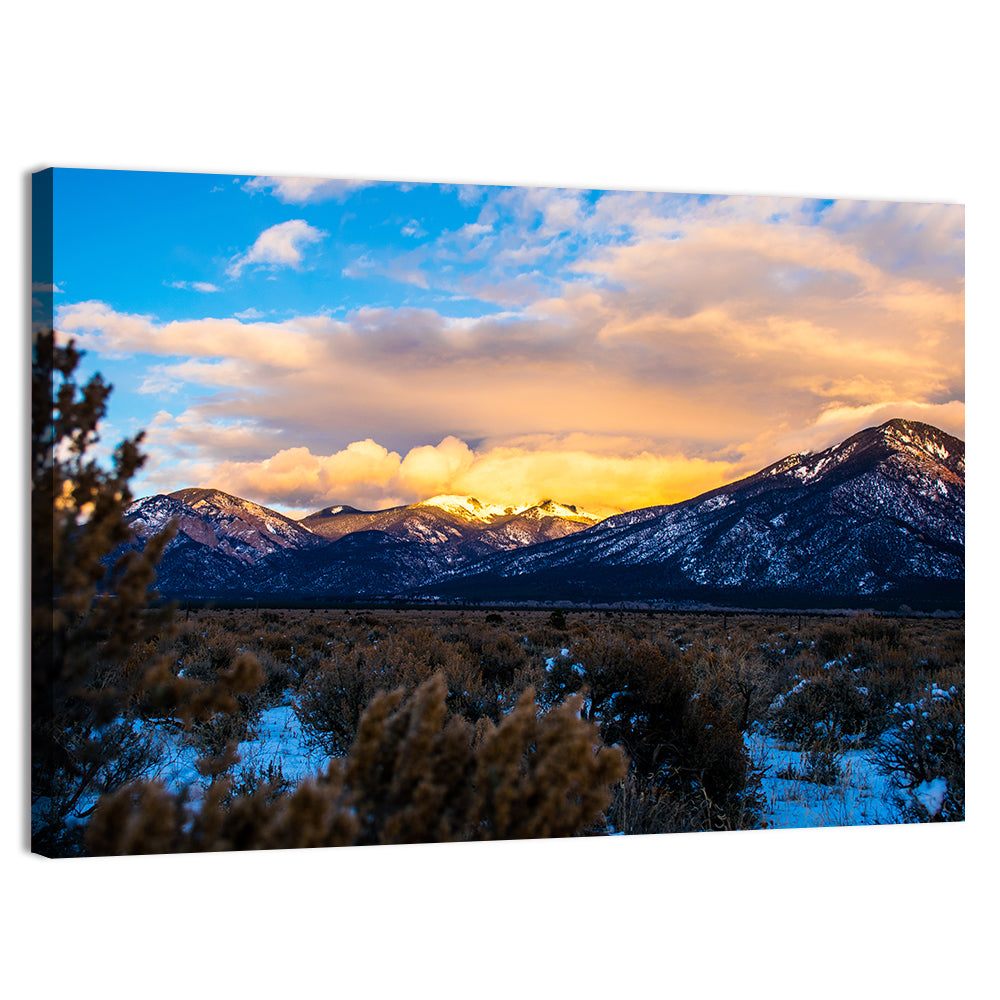 Sangre Winter Desert Wall Art, canvas print, landscape