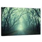 Foggy Forest Pathway Wall Art