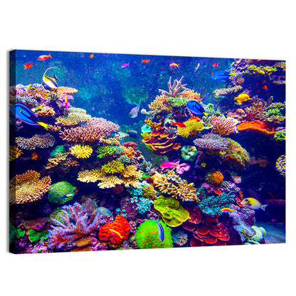 Tropical Coral Reef Aquarium Wall Art