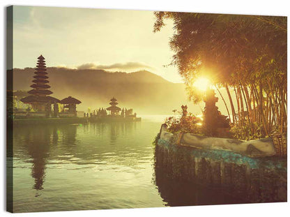 Pura Ulun Danu Bratan Sunrise Wall Art