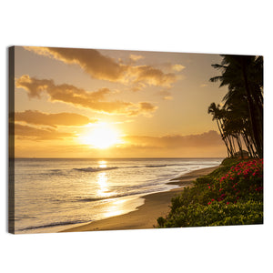 Kaanapali Beach Sunset Wall Art