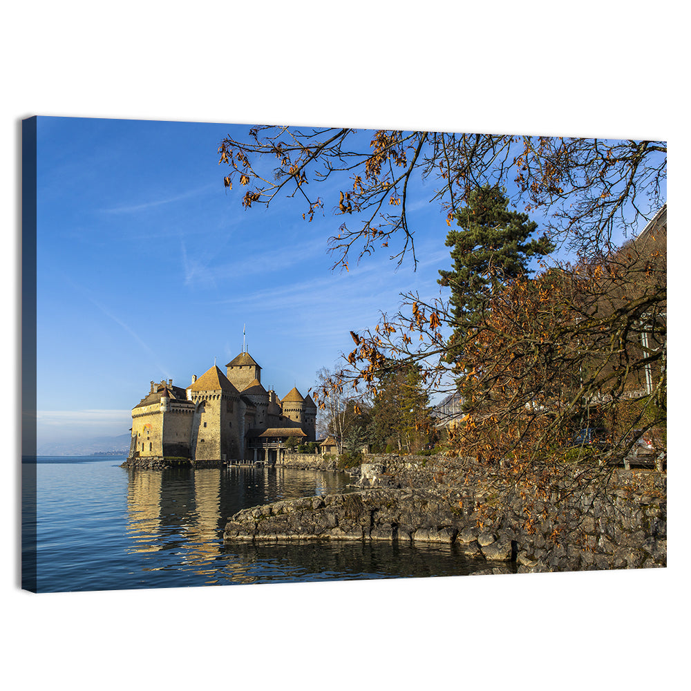 Chillon Castle on Lake Geneva Wall Art