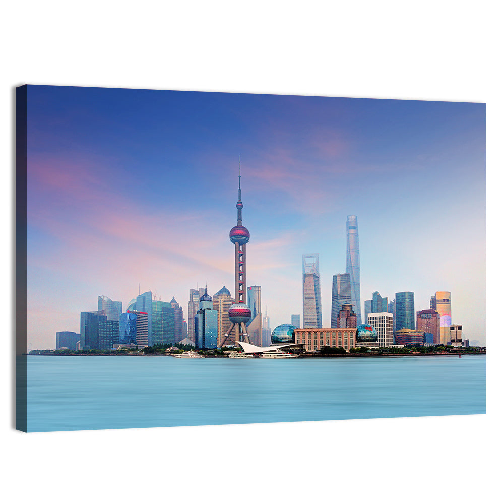 Shanghai Lujiazui Skyline Wall Art, canvas print, landscape