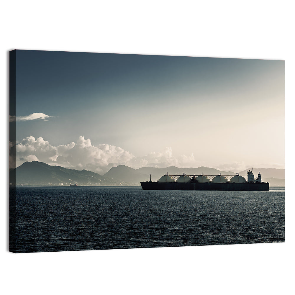 Lng Tanker at Sea Wall Art