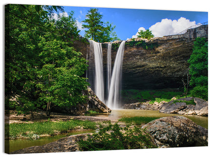 Noccalula Falls Waterfall in Daylight Wall Art