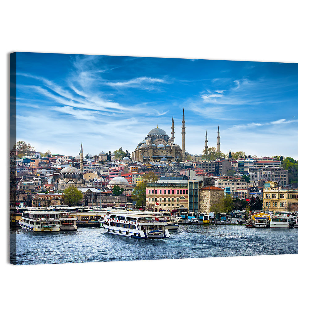 Süleymaniye Mosque Over Golden Horn Wall Art