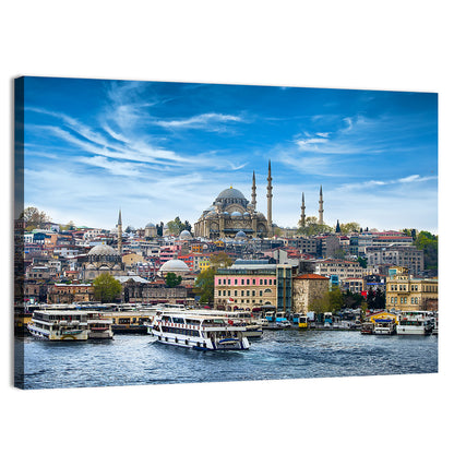 Süleymaniye Mosque Over Golden Horn Wall Art